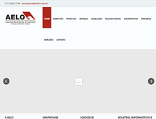 Tablet Screenshot of aelo.com.br